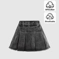 thumbnail image 5 of QTBIUQ Girls Denim Skirt High Elastic Waist Skort Utility A-Line Summer Jeans Skirt, 5 of 5