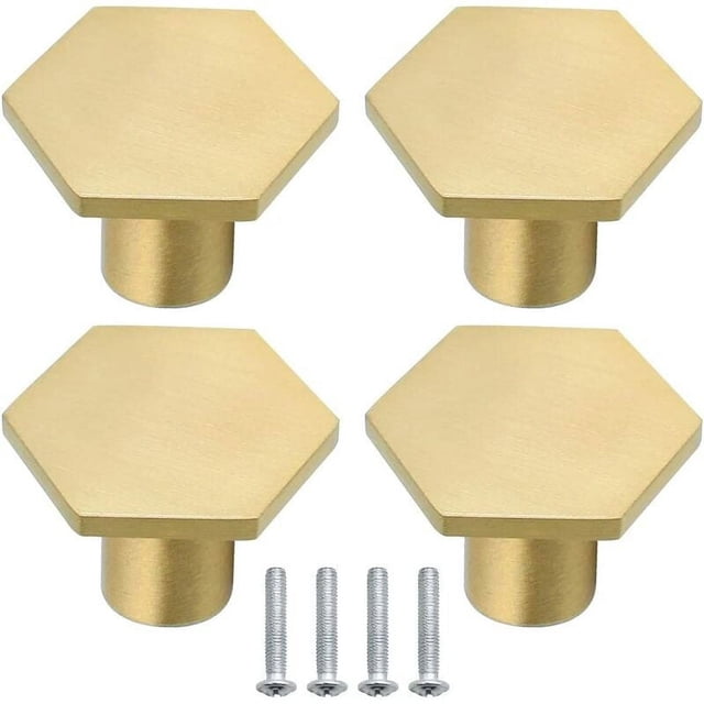 Hexagon Style Knob, Easy Installation With Provided Screws, Anti-Rust Surface For Durable Performance, Individually Packaged To Protect Your Cabinet Hardware