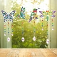 thumbnail image 1 of 4Pcs  Painting Suncatcher Rhinestone Pendant DIY Handmade Painting Butterfly Hummingbird Dragonfly Hanging Decor for Kid Adult, 1 of 10