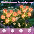 thumbnail image 6 of Fohil Solar Garden Flower LED Lights, 7-Head Rose Bud Solar Lights Outdoor Waterproof,2Pack, 6 of 7