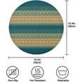 thumbnail image 4 of GZHJMY Ethnic Vintage Style Round Placemats Non-Slip Heat Resistant Placemat for Dining Table Kichen Party Table Diameter Decor 15.4 inch Set of 4 Table Mat, 4 of 7