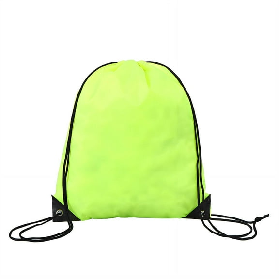 TELOLY Drawstring Backpack Adjustable Straps Drawstring Bags Wide Storage Ultra-Portable Draw String Back Bag Style4 Green