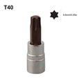 thumbnail image 2 of MYG 1Pc Hex Torx Screwdriver Bit 1/4 Inch Drive Socket Hand Tools T8-T40, 2 of 9
