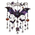 thumbnail image 2 of BingTong Halloween Acrylic Suncatcher Wind Chime Hanging Ornament,Colorful Light Spooky Window Decor With Melodic Chimes,Weatherproof Outdoor Patio Garden Yard Party Decor B, 2 of 8