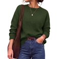 thumbnail image 2 of BTFBM Oversized Sweaters for Women Fall Clothes Crewneck Winter Outfits Drop Shoulder Tunics, Long Sleeve Pullover Tops, Loose Fit Tunic Tops, Casual Cozy Fashion Clothing, Going Out Outfits, 2 of 11