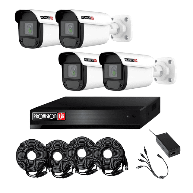 Kit Cámaras de seguridad CCTV Provision 1080p Full HD 4 cámaras y accesorios