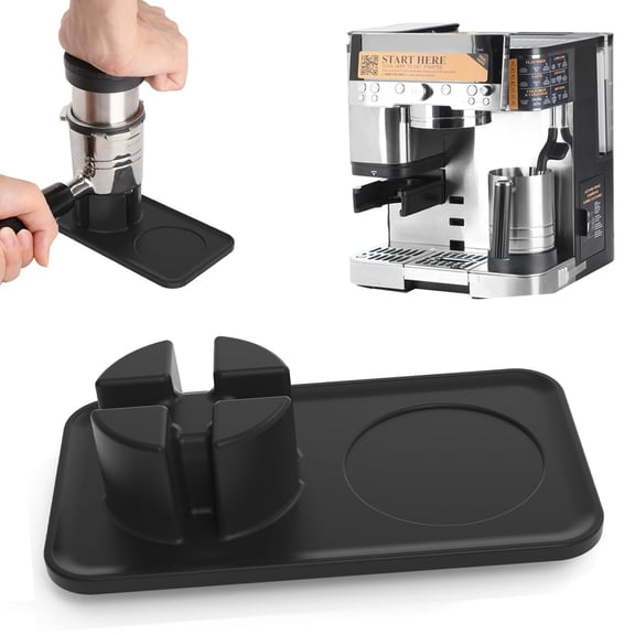 SXlianshun Mat for Ninja Luxe Cafe Espresso Machine ES601/ES701 Food-Grade Silicone Tamper Holder Non-Slip Accessories for Ninja Luxe Cafe