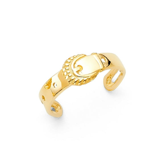 Solid 14k Yellow Gold Toe Ring Size 5.5