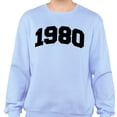 thumbnail image 2 of 1980 College Style Sweatshirt Unisex Small Light Blue, 2 of 5