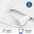 thumbnail image 6 of Casa Lino 6Pc Hand Towels for Gym & Spa (24" x 16") 100% Cotton, 400GSM, Ultra Soft & Absorbent (White), 6 of 7