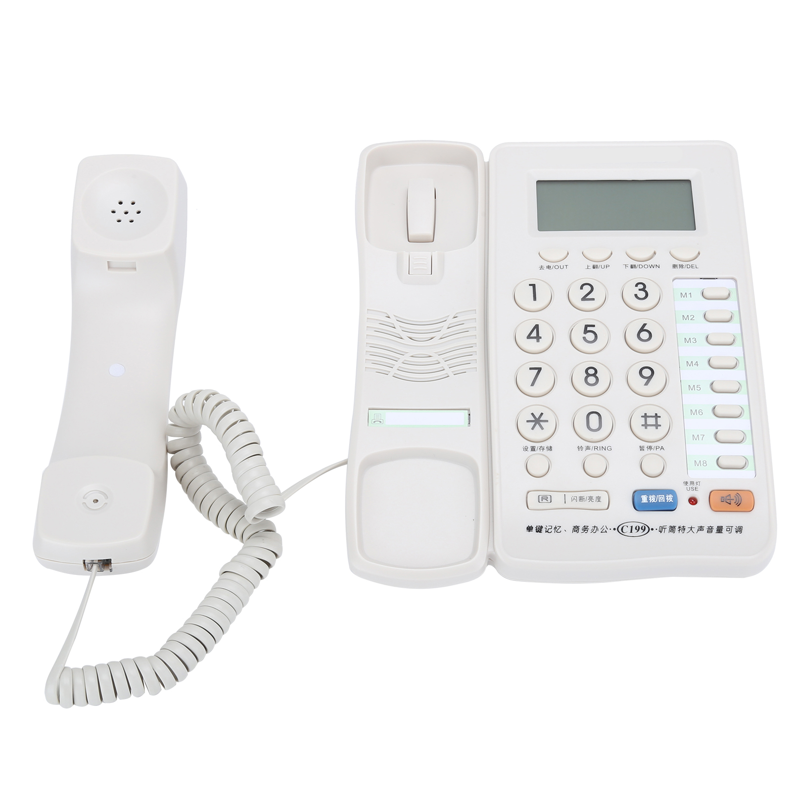 FAGINEY Fixed Landline Phone,Home Landline Phone Wired Telephone Desk