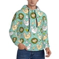 thumbnail image 2 of Sikiie Chicken Laying Eggs Men's Hoodie, Essentials Hoodie, Sweatshirt, Pullover Hooded Sweatshirt for Men-Large, 2 of 7