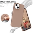 thumbnail image 4 of Compatible with iPhone 13 Case, Liquid Silicone Soft Gel Rubber iPhone 13 Phone Case Slim Fit Cover with Microfiber Lining Shockproof Protective Phone Cases for iPhone 13 6.1 inch, Khaki, 4 of 16