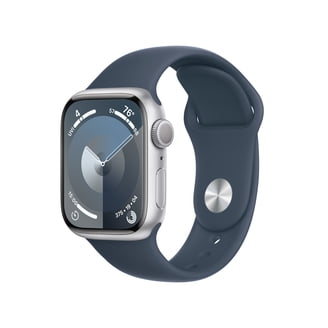 Apple Watch Series 9, GPS 41mm Silver Aluminum Case, Winter Blue