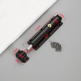 thumbnail image 2 of Pack Brushed Stainless Steel Recessed Door Latch with Screws,Black,6inch, 2 of 4