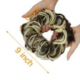 thumbnail image 3 of Pony Tail Hair Extension Bun Hairpiece Wrap Chignon Big Wave Curls Scrunchie Synthetic Hair for Women, 3 of 8