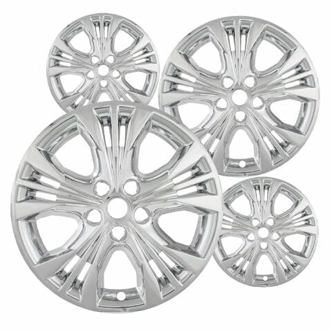 18 inch Chrome ABS Wheel Skins Set Compatible with 2014-2020 Chevrolet Impala & Impostors for 5710, 5612 Wheel Series
