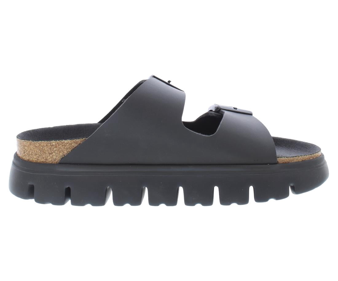 Birkenstock Arizona Pap Chunky Narrow Unisex Shoes Size 4, Color: Black/Black
