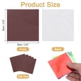 thumbnail image 2 of Uxcell 100 Pcs 3.5 x 3.5 Inch Square Aluminum Foil Candy Wrappers, Coffee, 2 of 6