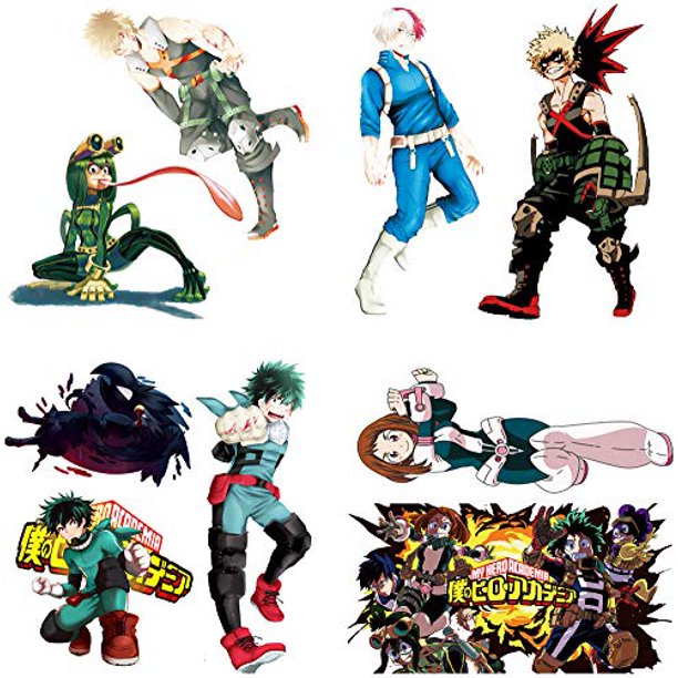 My Hero Academia Stickers Wall Sticker Decor Peel My Hero Academia Stick Poster Decals Vinyl Wallpaper For Kids Rooms Decorations 20 X20 Walmart Com Walmart Com