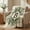 Style 57, variant on Initial K Flannel Blanket Throw, Letter Theme Eucalyptus Floral Soft Fuzzy Plush Cozy Fleece Blankets for Couch Sofa Bed Lounging, Ideal Gifts for Adults Self, 50x60