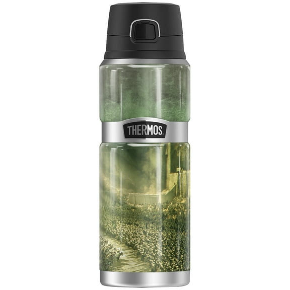 The Lord of The Rings Helms Deep THERMOS STAINLESS KING Stainless Steel Drink Bottle, Vacuum insulated & Double Wall, 24oz