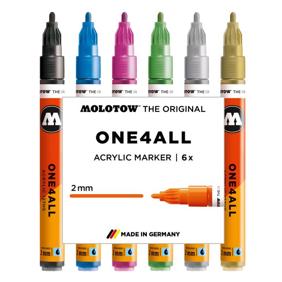 Rotulador acrílico Molotow One4All 127HS Metallic-Set