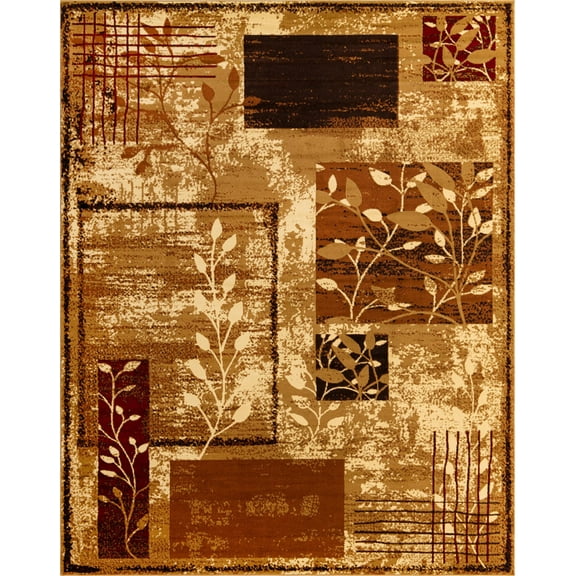 Rugs.com Cafe Collection Rug – 9' x 12' Cream Medium-Pile Rug Perfect For Living Rooms, Large Dining Rooms, Open Floorplans