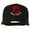 Black, variant on Pow Mia Symbol Embroidered Twill Mesh Cap - White OSFM