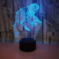 thumbnail image 1 of 3D Frog Night Light Illusion Lamp 7 Color Change LED Touch USB Table Gift Kids Toys Decor Decorations Christmas Valentines Gift, 1 of 6