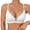 White, variant on Wireless Seamless Jelly Bra for Women JIANLAI Women's Wirefree V Neck Seamless Everyday Bra, Adjustable Thin Straps Padded Invisible Basic Bralette