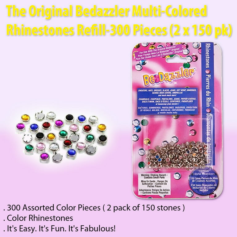 The Original Bedazzler Multi-Colored Rhinestones-300 Pieces (2 x 150 pk) 