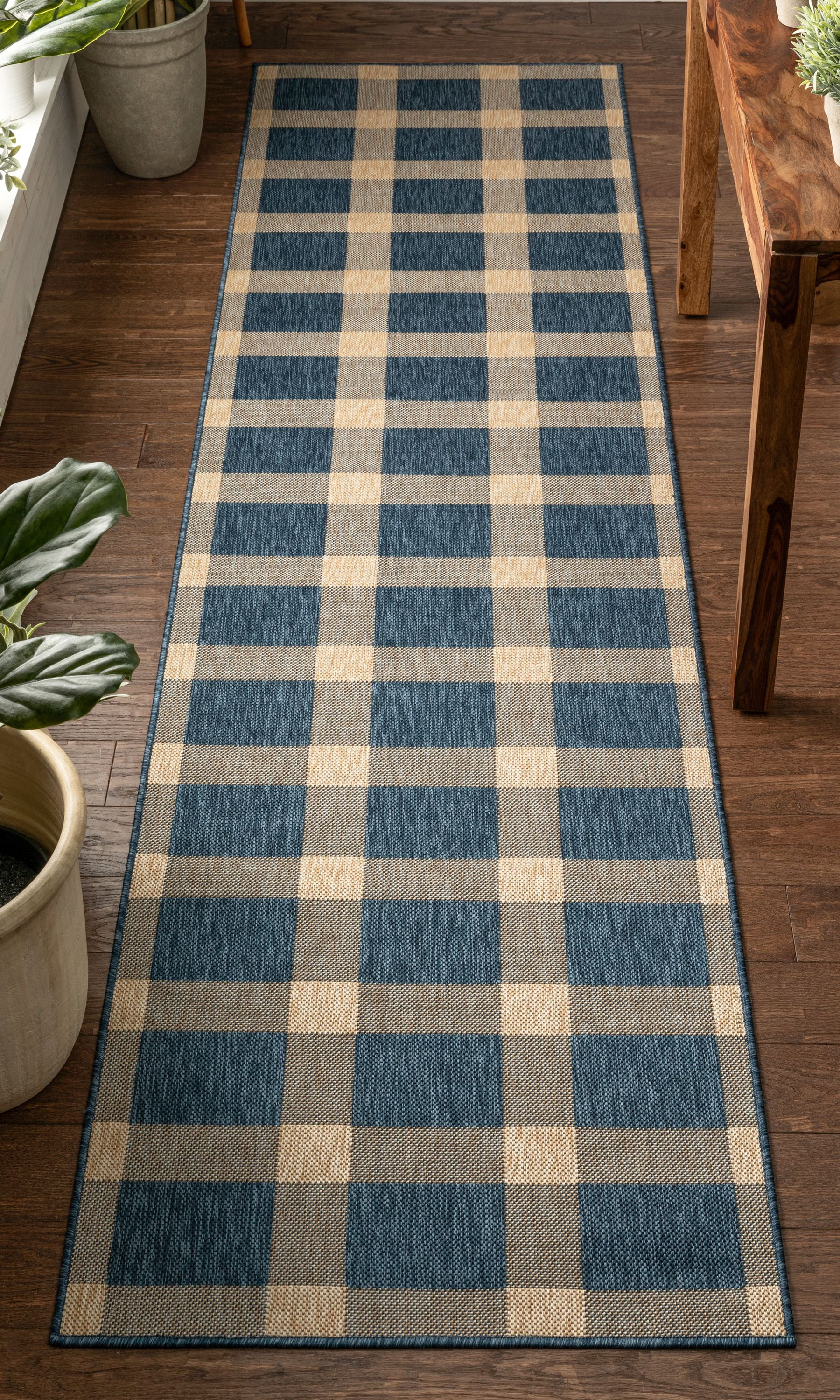 janetter blue checkered janetter blue checkered