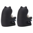 thumbnail image 4 of BuyWeek Figura de Gato Negro, 2 Piezas de Dibujos Animados Lindo Gato Estatua Ornamento Resina Miniatura Gato esculturas Animales Figuras para decoración del hogar, 4 of 14