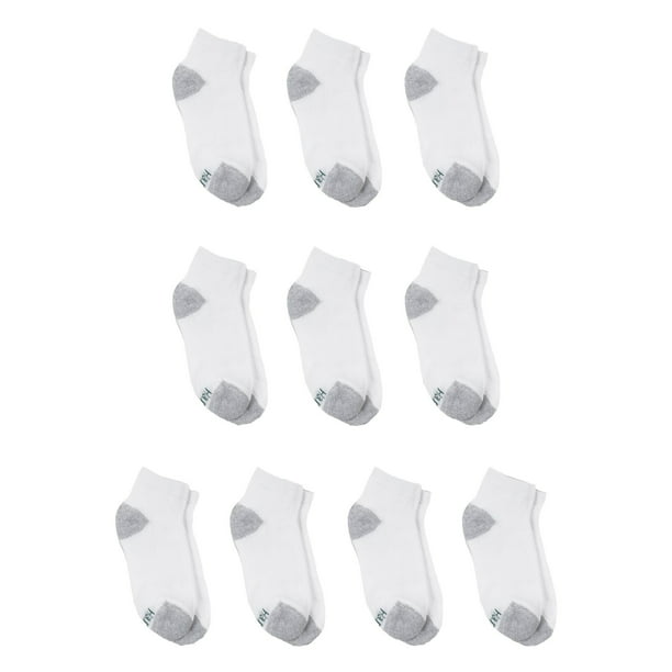 Hanes Boys Socks, 10 Pack Ankle, Sizes S - L - Walmart.com