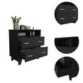 thumbnail image 4 of FM FURNITURE LLC Portobelo Two Drawer Dresser ,Black, 4 of 5