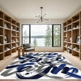 thumbnail image 2 of ODIKA 8'x10' Machine Washable Non-Slip Area Rug, Street Navy Blue High Traffic Rug, Blue, 956050, 2 of 7