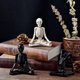 thumbnail image 2 of Estatuilla de calavera de Yoga para Halloween, decoración plana para dormitorio, estudio de Yoga, sala de estar, 2 of 5
