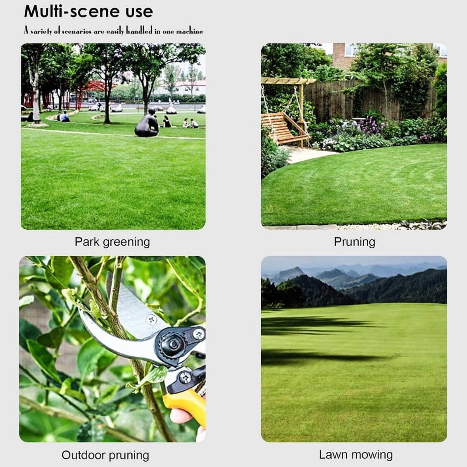 Gas Weed Eater, 52CC 2-Stroke Weed Wacker Gas Powe, 2 in 1 Multi-Functional String/Grass Trimmer, Brush Cutter for Gardening