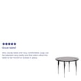 thumbnail image 3 of Flash Furniture Wren 42'' Round Grey Thermal Laminate Activity Table - Standard Height Adjustable Legs, 3 of 4