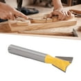 thumbnail image 1 of Dovetail Router Bit, Woodworking Dovetail Router Bit Straight Cut Router Bit Dovetail Router Bit 1/4in Shank Tungsten Steel Alloy Router Bit for Trimming, 1 of 7