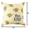 thumbnail image 7 of (2 pack) Mainstays Bee Kind Dots Reversible Outdoor Throw Pillow 16 Inch Multicolour Novelty, 7 of 7