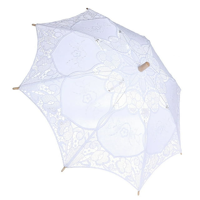 Lace Umbrella Lace Sun Umbrella Wedding Lace Umbrella Bridal Lace Umbrella Lady Wedding Lace Umbrella Parasol Sun Umbrellas Party Bridal Photo Taking DecorWhite Large