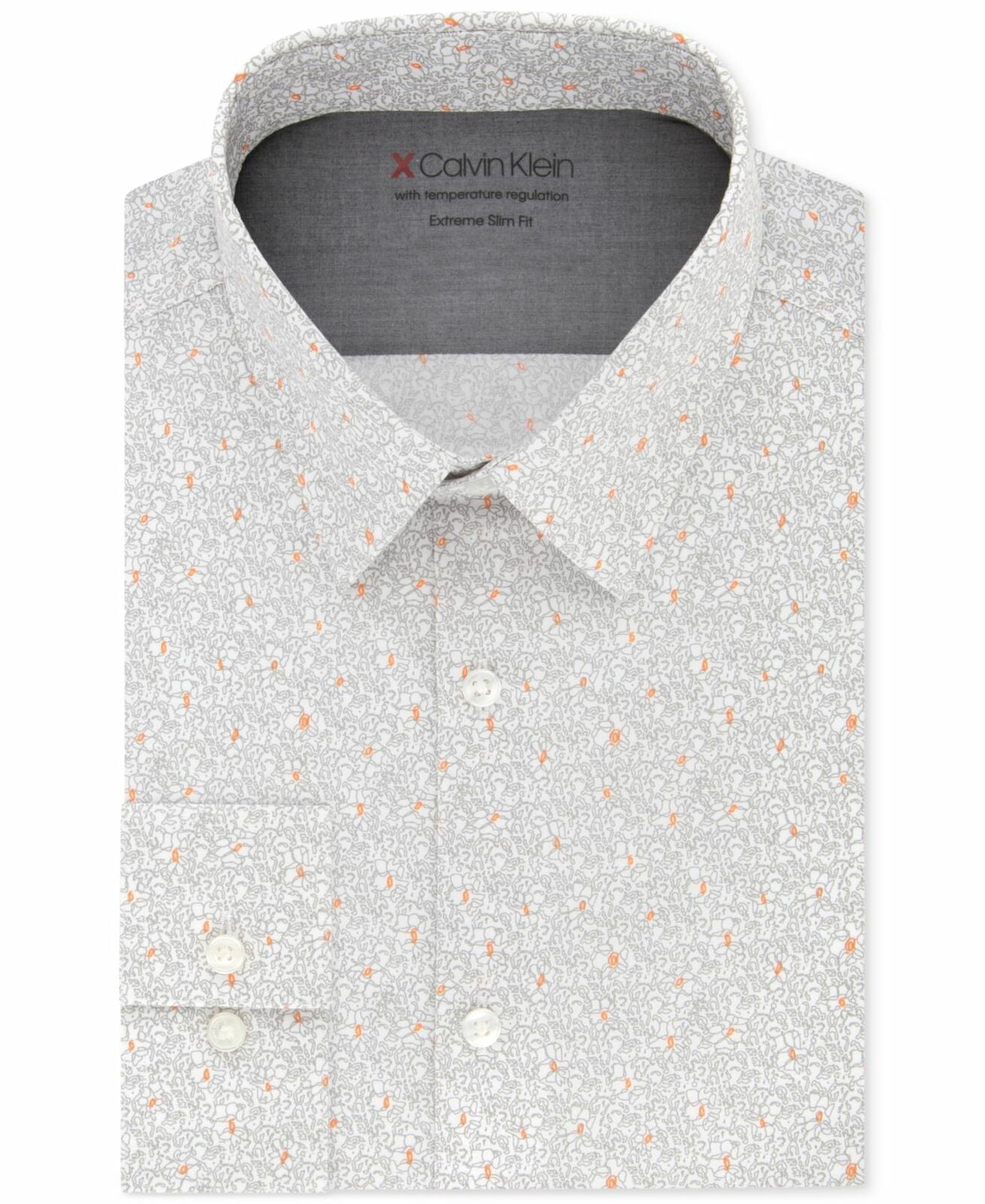 Regulating Stretch Print Dress Shirt 