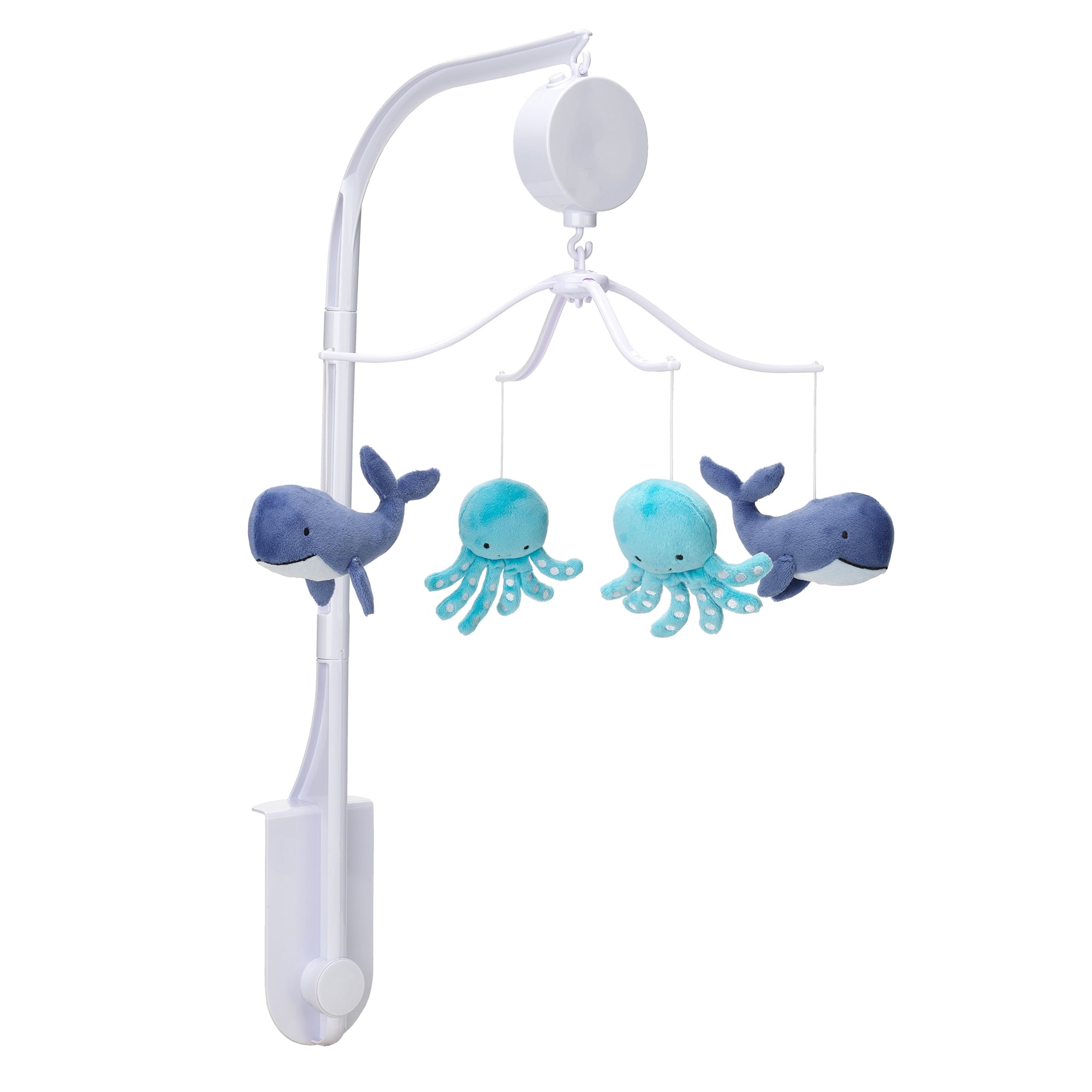 Bedtime Originals Whales Tale Blue Whale/Octopus Musical Baby Crib Mobile Toy