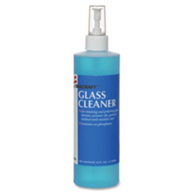 Skilcraft NSN3268110 Glass Cleaner, Biobased, 16 oz. Spray, Blue