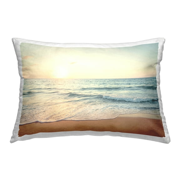 Stupell Industries Rolling Tide Beach Decorative Printed Throw Pillow Design by Nataly White.