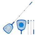 thumbnail image 2 of Pool Skimmer Strainer , with Telescopic Aluminum Rods and Nylon Medium and Fine Mesh Cleaning Tools for Removing Leaves and Debris ,Amazing Filtration Performance, 2 of 7