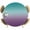 Teal Purple, variant on Elastic Fitted Round Tablecloth, Teal Brown Ombre Waterproof Stretch Table Cover for 45"-54" Tables, Turquoise Gradient Modern Abstract Art Washable Outdoor Tablecloths for Patio, Picnic, Camping