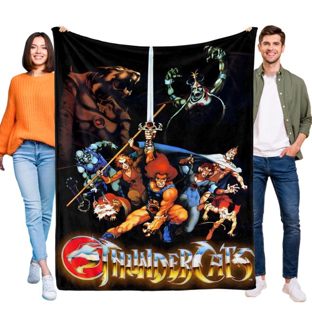 Thundercats anti-pilling, suave, ligera, esponjosa y acogedora de lujo para hogar y cocina – Perfecta para niños y adultos,200X150cm